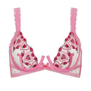 For Love & Lemons Whimsical Garden Underwire Bra - Size 32A